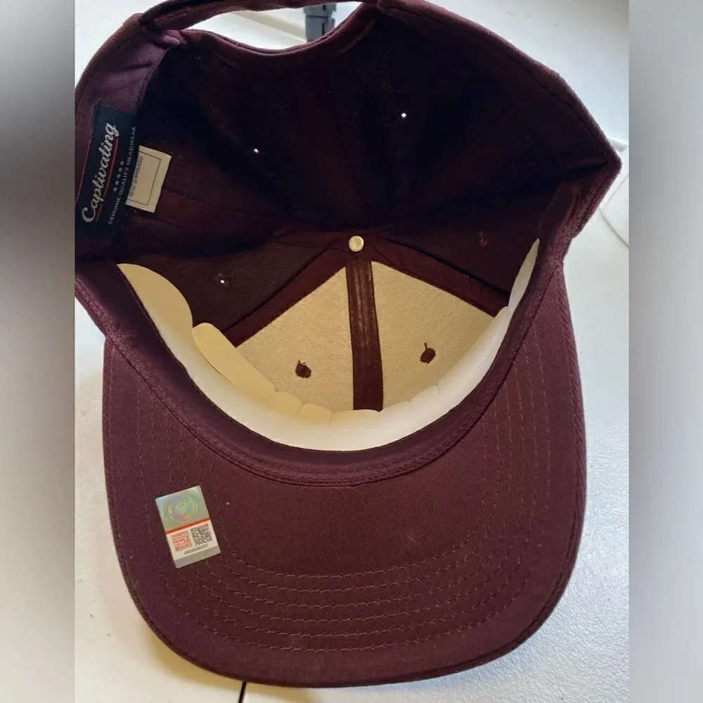 NWT University of Minnesota Gophers Maroon Logo Baseball Cap Adjustable Strap